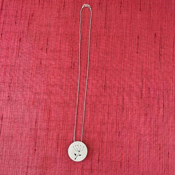 Jessie Senecal Handmade Sterling Silver "Dandelion" Locket - Picture 5 of 5